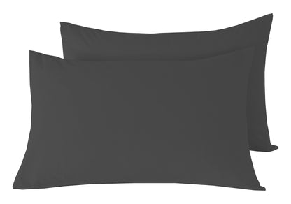 OLIVIA ROCCO basics Fitted Sheet PILLOWCASES / CHARCOAL Basics Fitted Sheet Wholesale Manchester UK