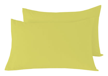 OLIVIA ROCCO basics Fitted Sheet PILLOWCASES / OCHRE Basics Fitted Sheet Wholesale Manchester UK