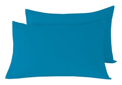 OLIVIA ROCCO basics Fitted Sheet PILLOWCASES / TEAL Basics Fitted Sheet Wholesale Manchester UK