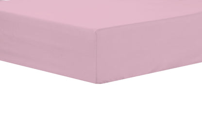 OLIVIA ROCCO basics Fitted Sheet SINGLE / PINK Basics Fitted Sheet Wholesale Manchester UK