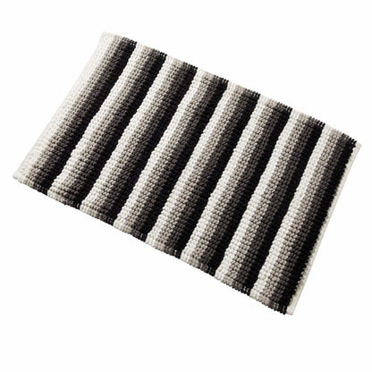 OLIVIA ROCCO Bath Mat GREY Padstow Stripe Bathmat Wholesale Manchester UK