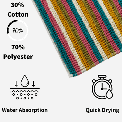 OLIVIA ROCCO Bath Mat Padstow Stripe Bathmat Wholesale Manchester UK
