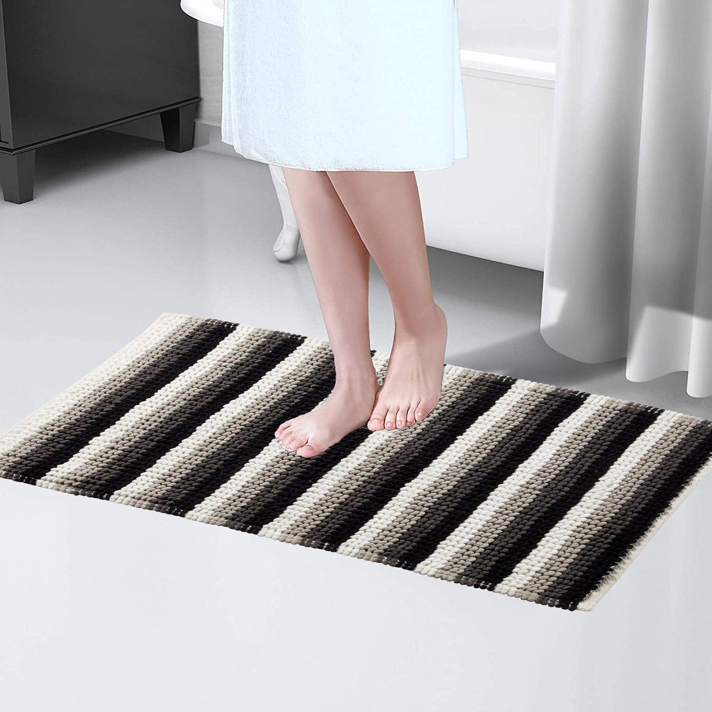 OLIVIA ROCCO Bath Mat Padstow Stripe Bathmat Wholesale Manchester UK