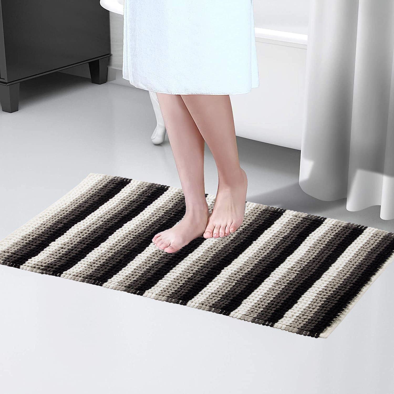 OLIVIA ROCCO Bath Mat Padstow Stripe Bathmat Wholesale Manchester UK