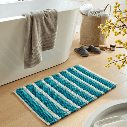 OLIVIA ROCCO Bath Mat Padstow Stripe Bathmat Wholesale Manchester UK