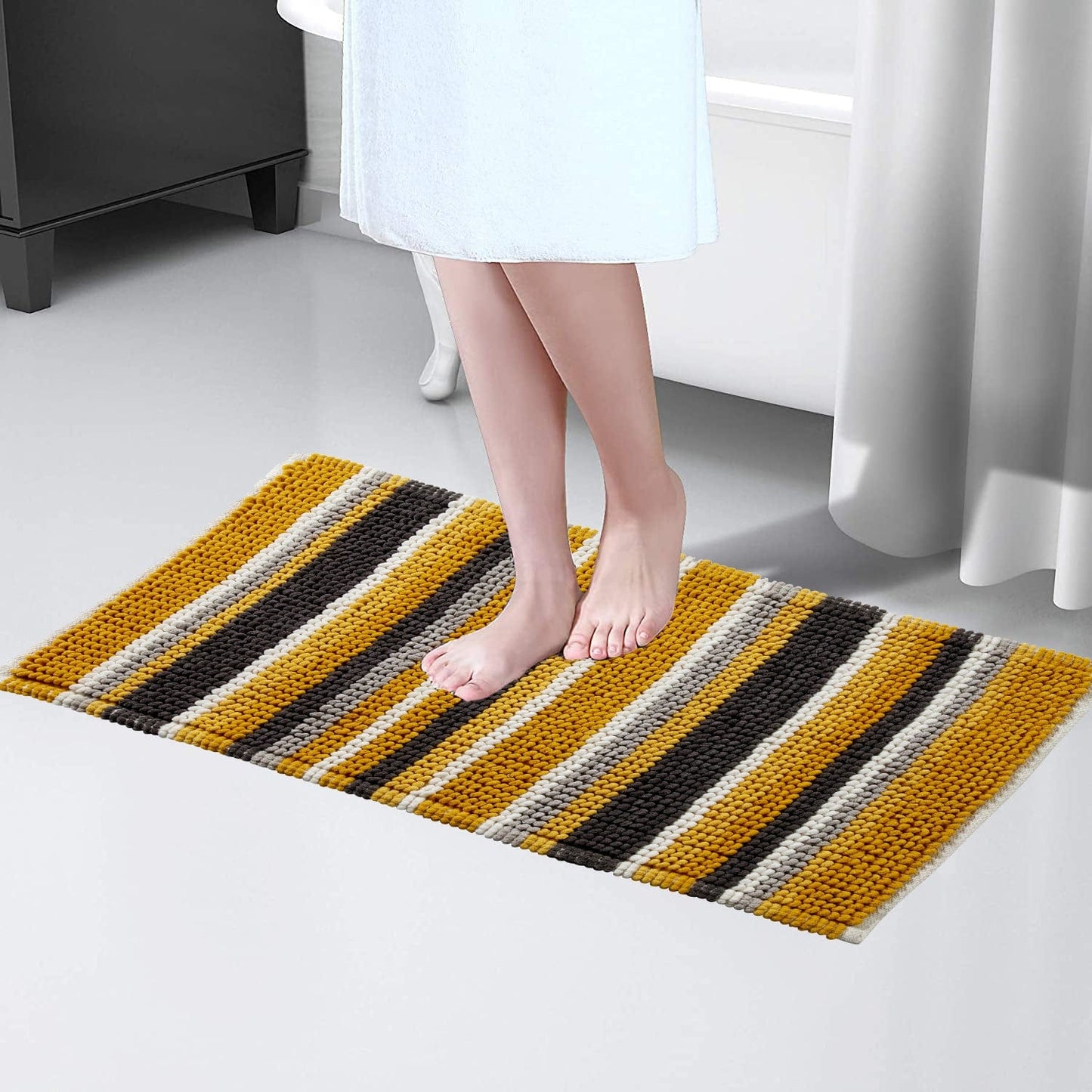 OLIVIA ROCCO Bath Mat Padstow Stripe Bathmat Wholesale Manchester UK