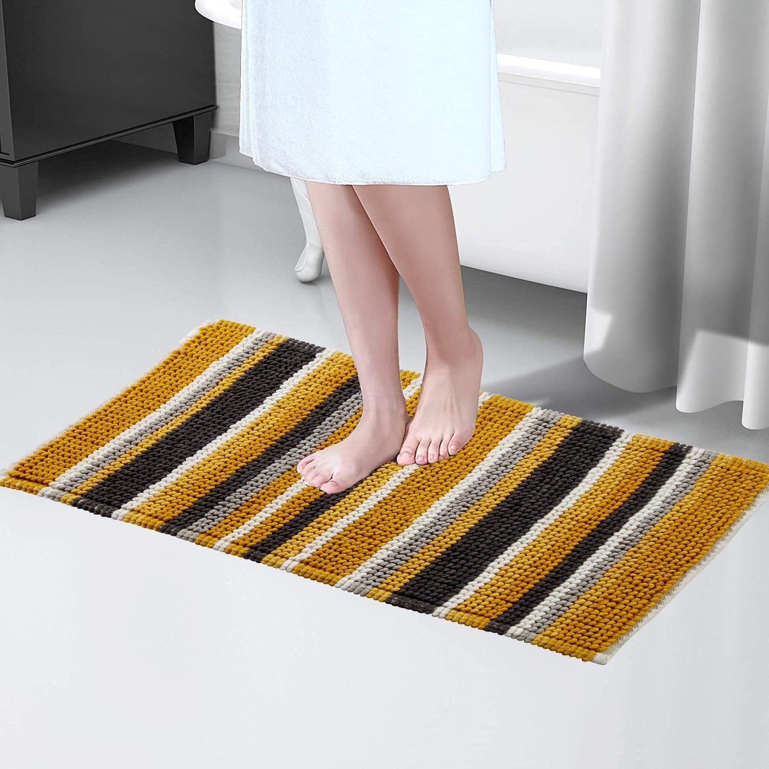 OLIVIA ROCCO Bath Mat Padstow Stripe Bathmat Wholesale Manchester UK