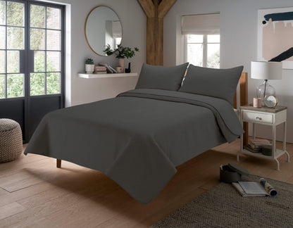OLIVIA ROCCO Bedspead CHARCOAL Capri Bedspread Set Wholesale Manchester UK