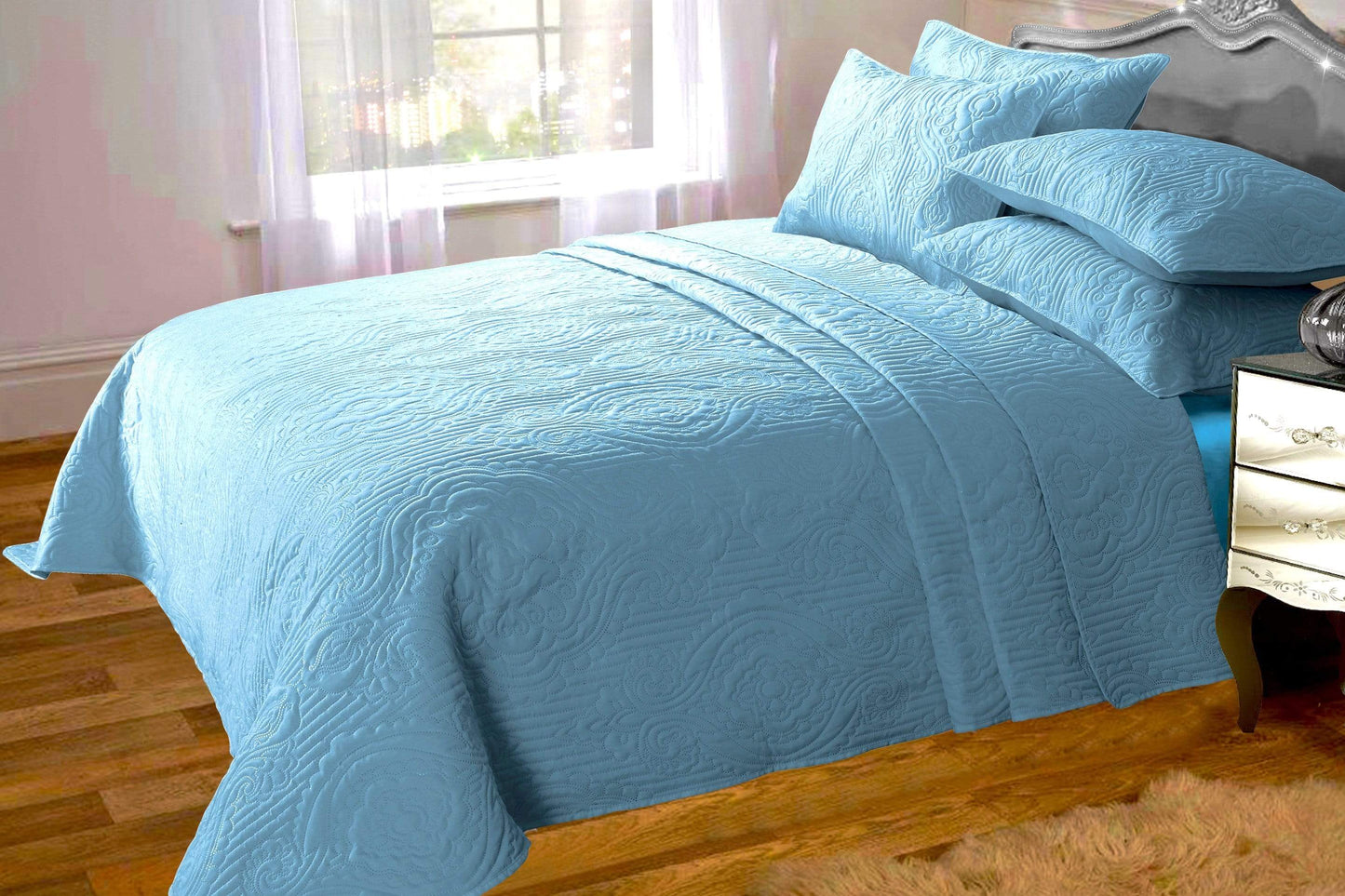 OLIVIA ROCCO Bedspead DUCKEGG Sorrento Bedspread Set Wholesale Manchester UK