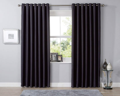 OLIVIA ROCCO Curtain 46” x 54” / BLACK Blackout Curtains Wholesale Manchester UK