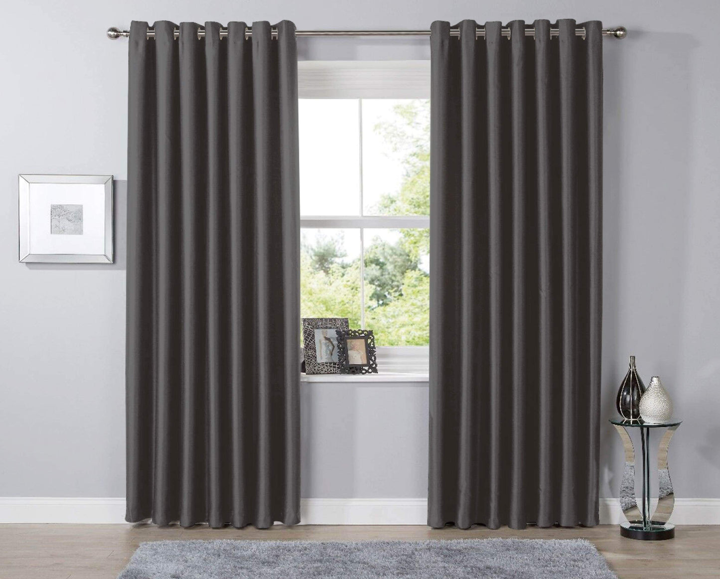 OLIVIA ROCCO Curtain 46” x 54” / CHARCOAL Blackout Curtains Wholesale Manchester UK