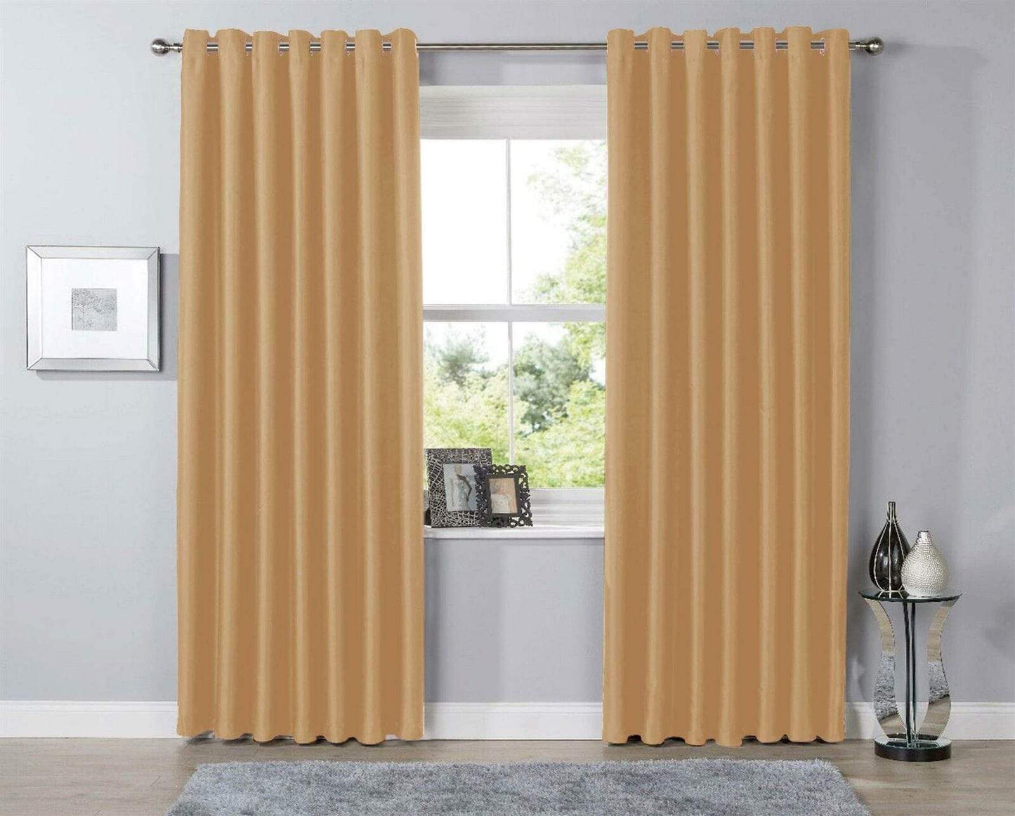 OLIVIA ROCCO Curtain 46” x 54” / OCHRE Blackout Curtains Wholesale Manchester UK