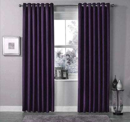 OLIVIA ROCCO Curtain 46” x 54” / PURPLE Blackout Curtains Wholesale Manchester UK