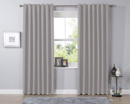 OLIVIA ROCCO Curtain 46” x 54” / SILVER Blackout Curtains Wholesale Manchester UK