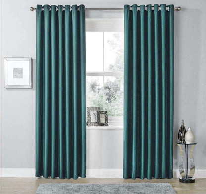OLIVIA ROCCO Curtain 46” x 54” / TEAL Blackout Curtains Wholesale Manchester UK