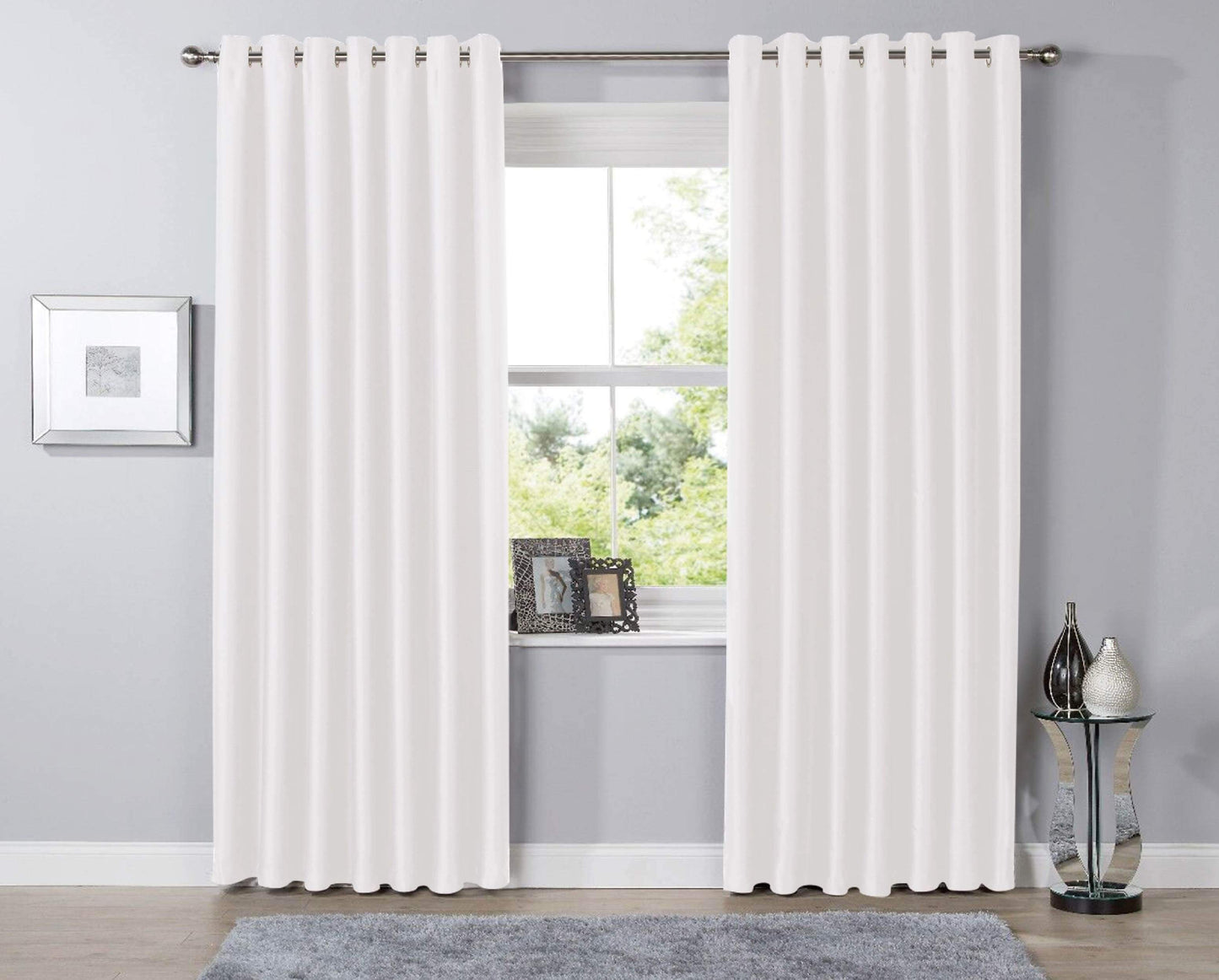 OLIVIA ROCCO Curtain 46” x 54” / WHITE Blackout Curtains Wholesale Manchester UK