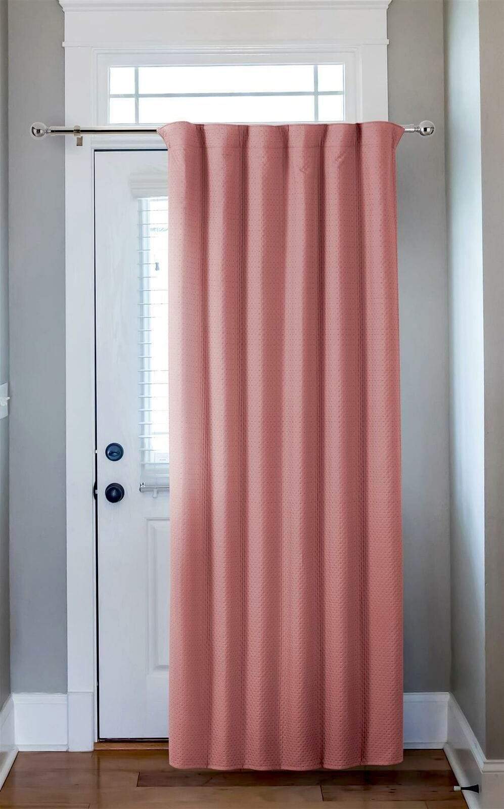 OLIVIA ROCCO Curtain BLUSH PINK Capri Thermal Door Curtain Wholesale Manchester UK