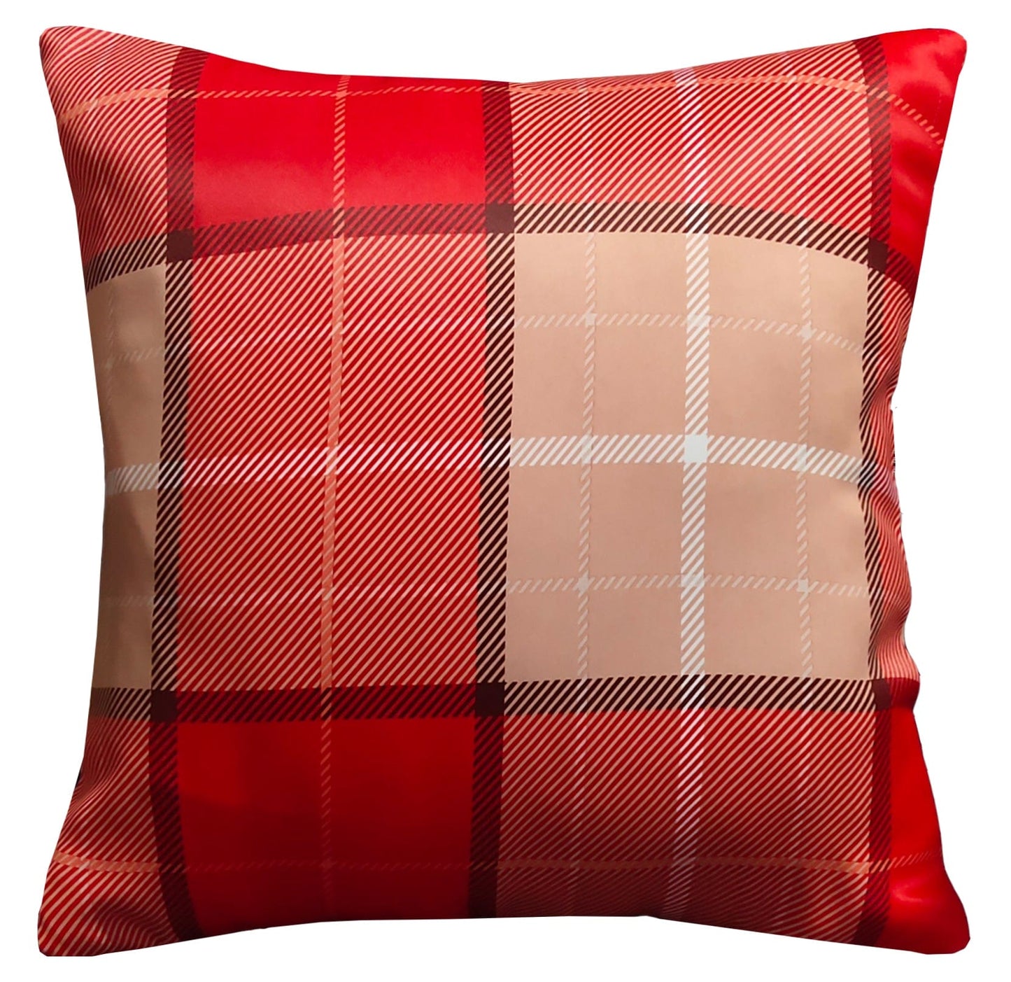 OLIVIA ROCCO Curtain CUSHION COVER / CHECK RED Printed Check & Marble Blackout Curtains Wholesale Manchester UK