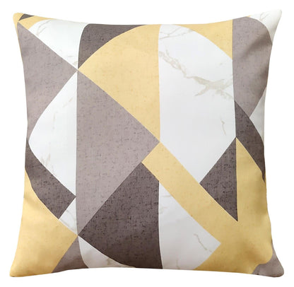 OLIVIA ROCCO Curtain CUSHION COVER / MARBLE GREY/OCHRE Printed Check & Marble Blackout Curtains Wholesale Manchester UK