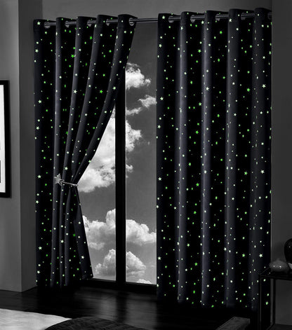 OLIVIA ROCCO Curtain Glow In The Dark Blackout Curtains Wholesale Manchester UK