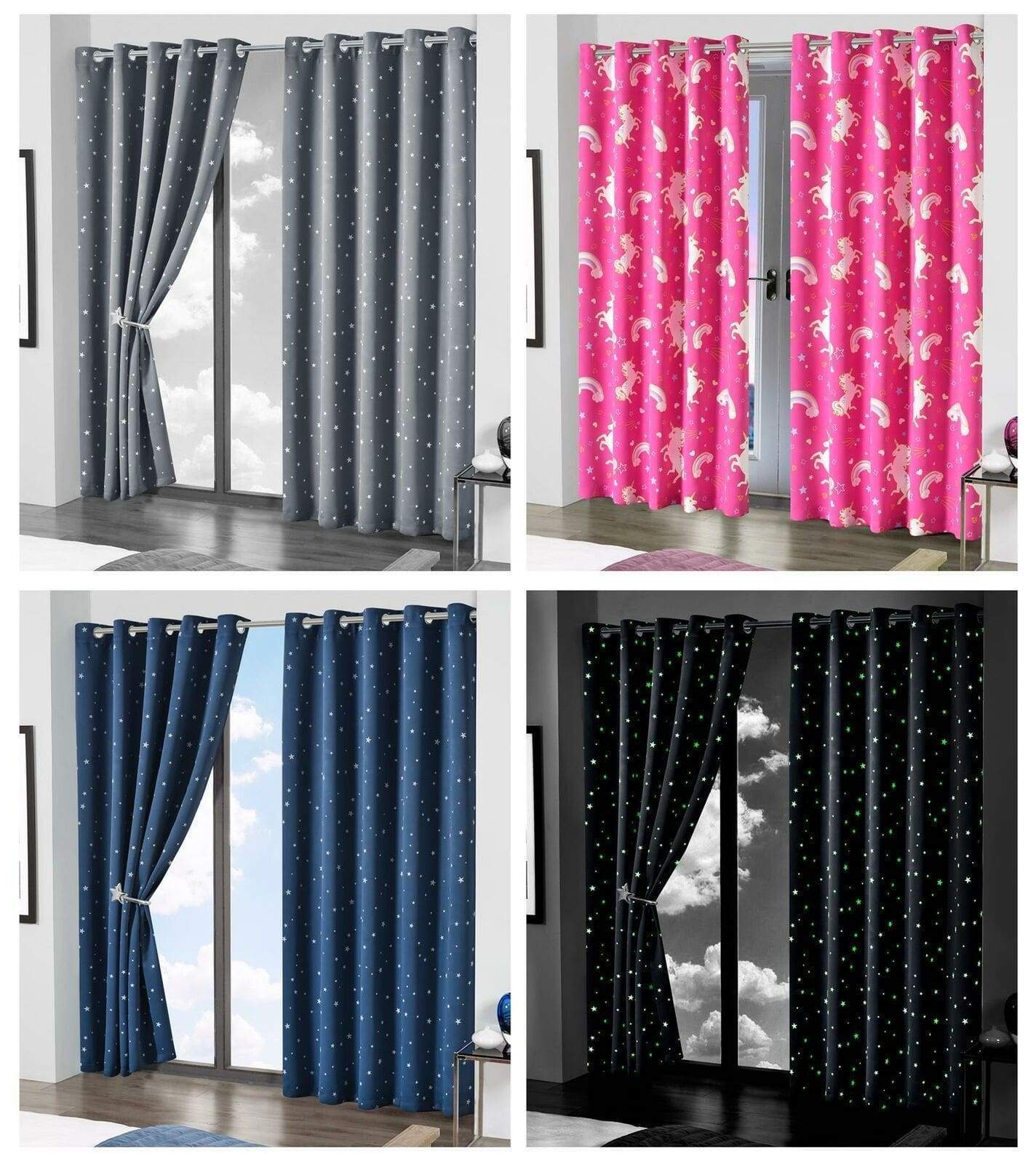 OLIVIA ROCCO Curtain Glow In The Dark Blackout Curtains Wholesale Manchester UK