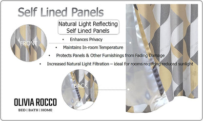 OLIVIA ROCCO Curtain Printed Check & Marble Blackout Curtains Wholesale Manchester UK