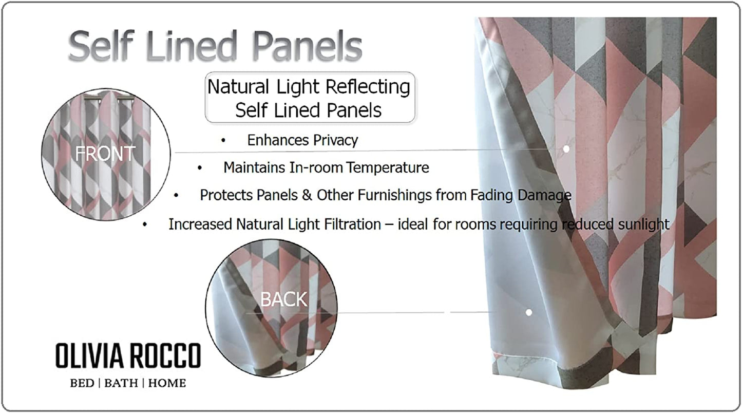 OLIVIA ROCCO Curtain Printed Check & Marble Blackout Curtains Wholesale Manchester UK