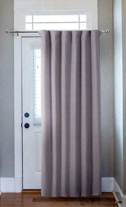 OLIVIA ROCCO Curtain SILVER Capri Thermal Door Curtain Wholesale Manchester UK