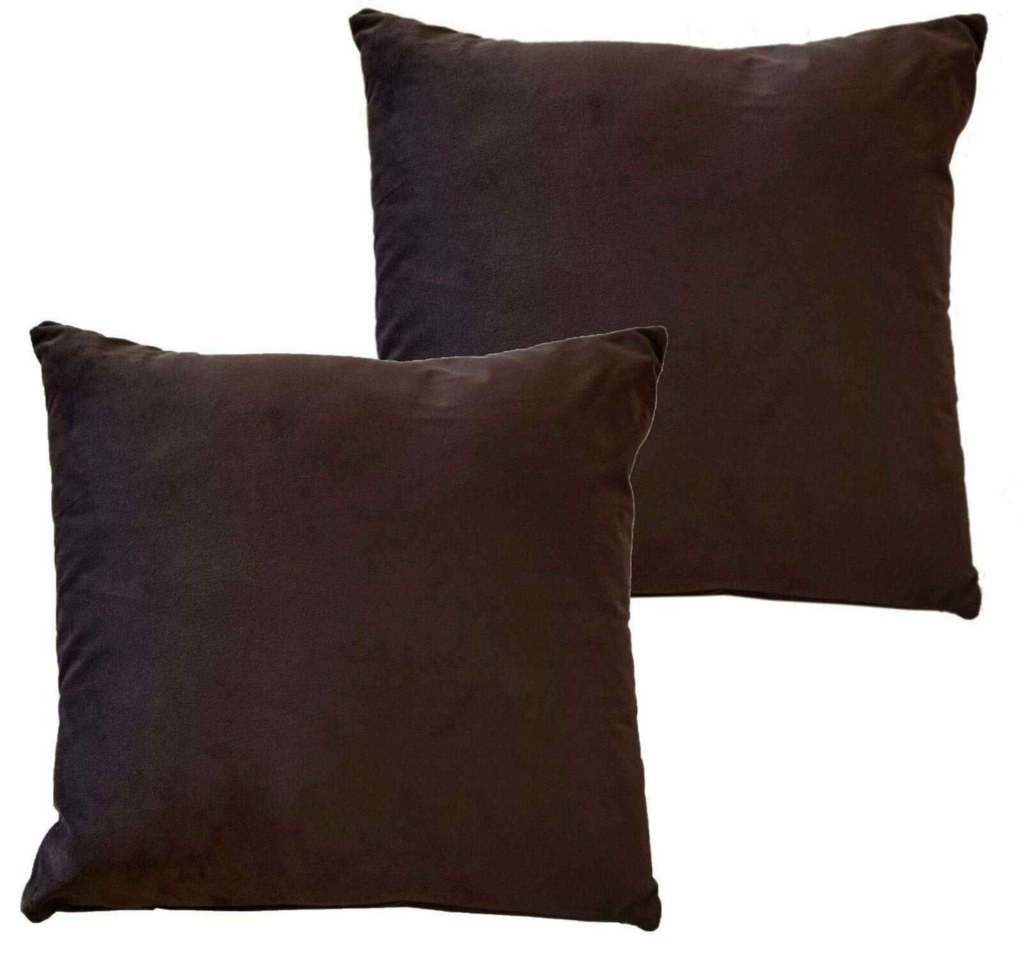 OLIVIA ROCCO Cushions DARK BROWN Matte Velvet Cushion Covers Wholesale Manchester UK
