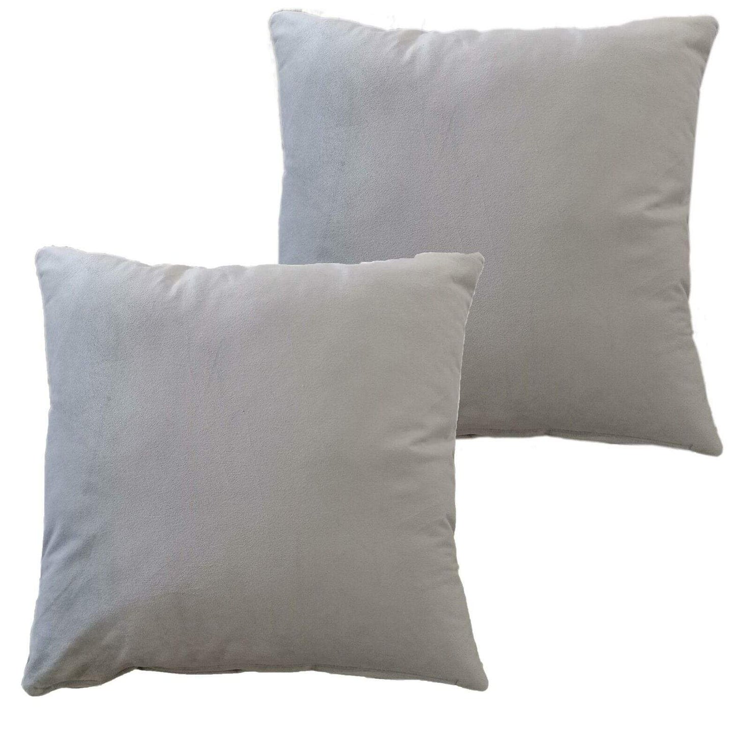 OLIVIA ROCCO Cushions SILVER Matte Velvet Cushion Covers Wholesale Manchester UK