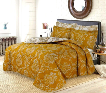 OLIVIA ROCCO Duvet Cover BEDSPREAD / GOLD Royal Damask Collection Wholesale Manchester UK
