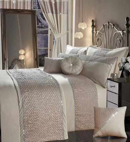 OLIVIA ROCCO Duvet Cover CHAMPAGNE / DOUBLE Zenia Duvet Set Wholesale Manchester UK