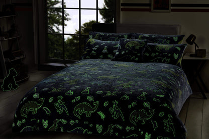OLIVIA ROCCO Duvet Cover Dinosaur Glow In The Dark Teddy Duvet Set Wholesale Manchester UK