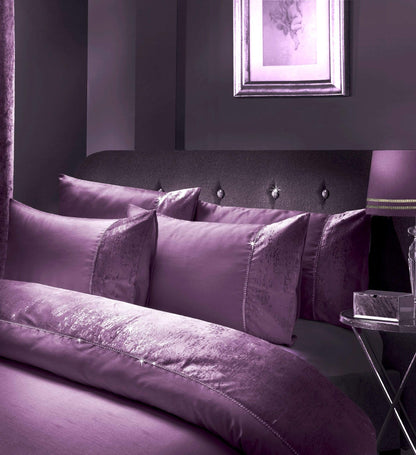 OLIVIA ROCCO Duvet Cover DOUBLE / PURPLE Valentina Duvet Set Wholesale Manchester UK