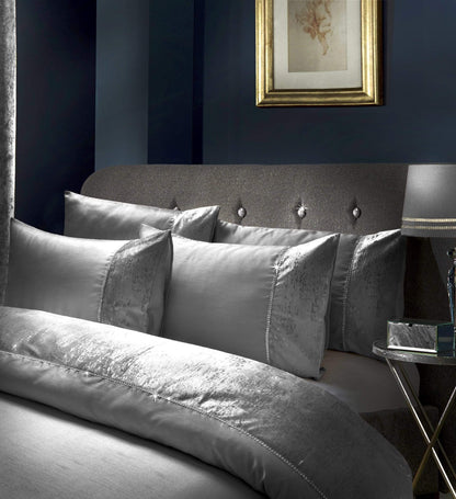 OLIVIA ROCCO Duvet Cover DOUBLE / SILVER Valentina Duvet Set Wholesale Manchester UK