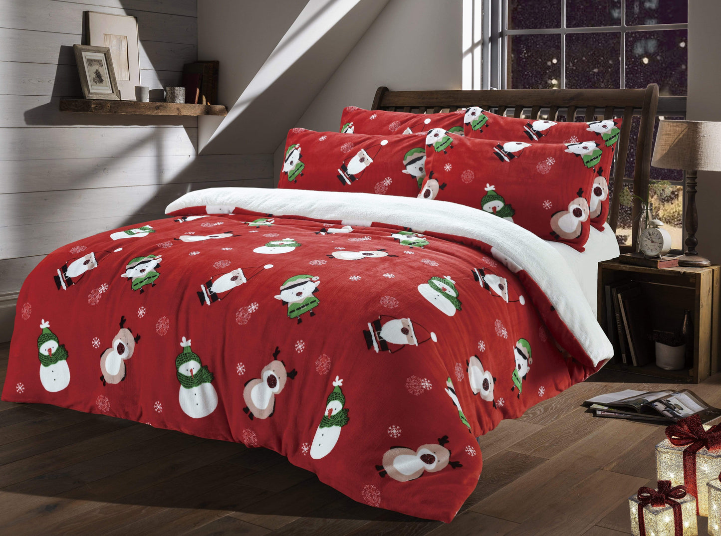 OLIVIA ROCCO Duvet Cover SINGLE Christmas Friends Teddy Duvet Set Wholesale Manchester UK