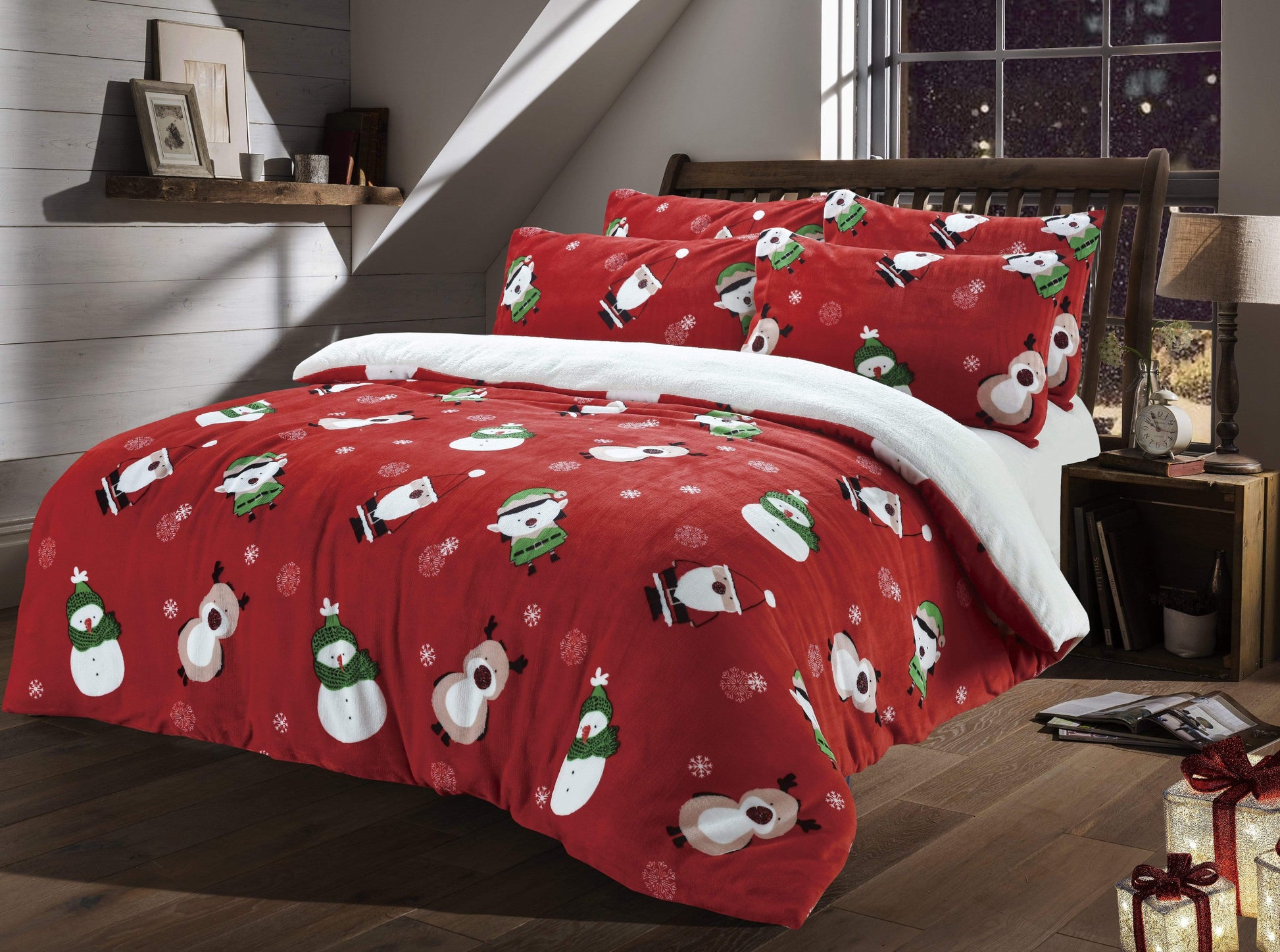 OLIVIA ROCCO Duvet Cover SINGLE Christmas Friends Teddy Duvet Set Wholesale Manchester UK