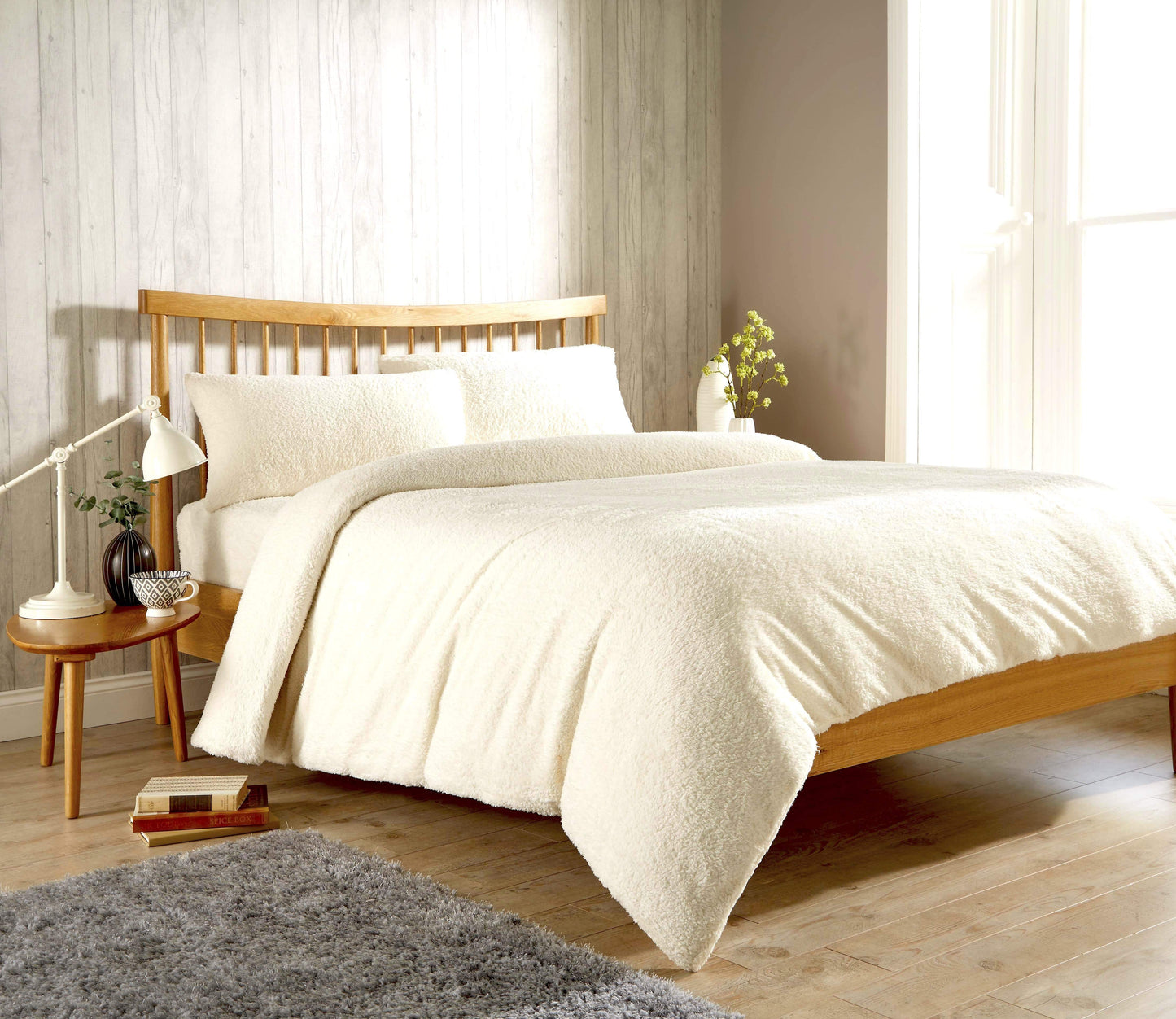 OLIVIA ROCCO Duvet Cover SINGLE / CREAM Original Teddy Duvet Set Wholesale Manchester UK