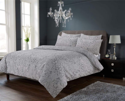 OLIVIA ROCCO Duvet Cover SINGLE / GREY Chantilly Duvet Set Wholesale Manchester UK