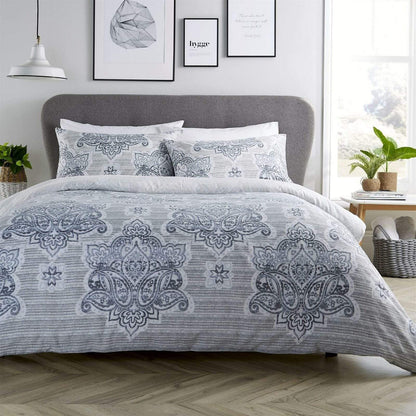 OLIVIA ROCCO Duvet Cover SINGLE / GREY Empire Duvet Set Wholesale Manchester UK