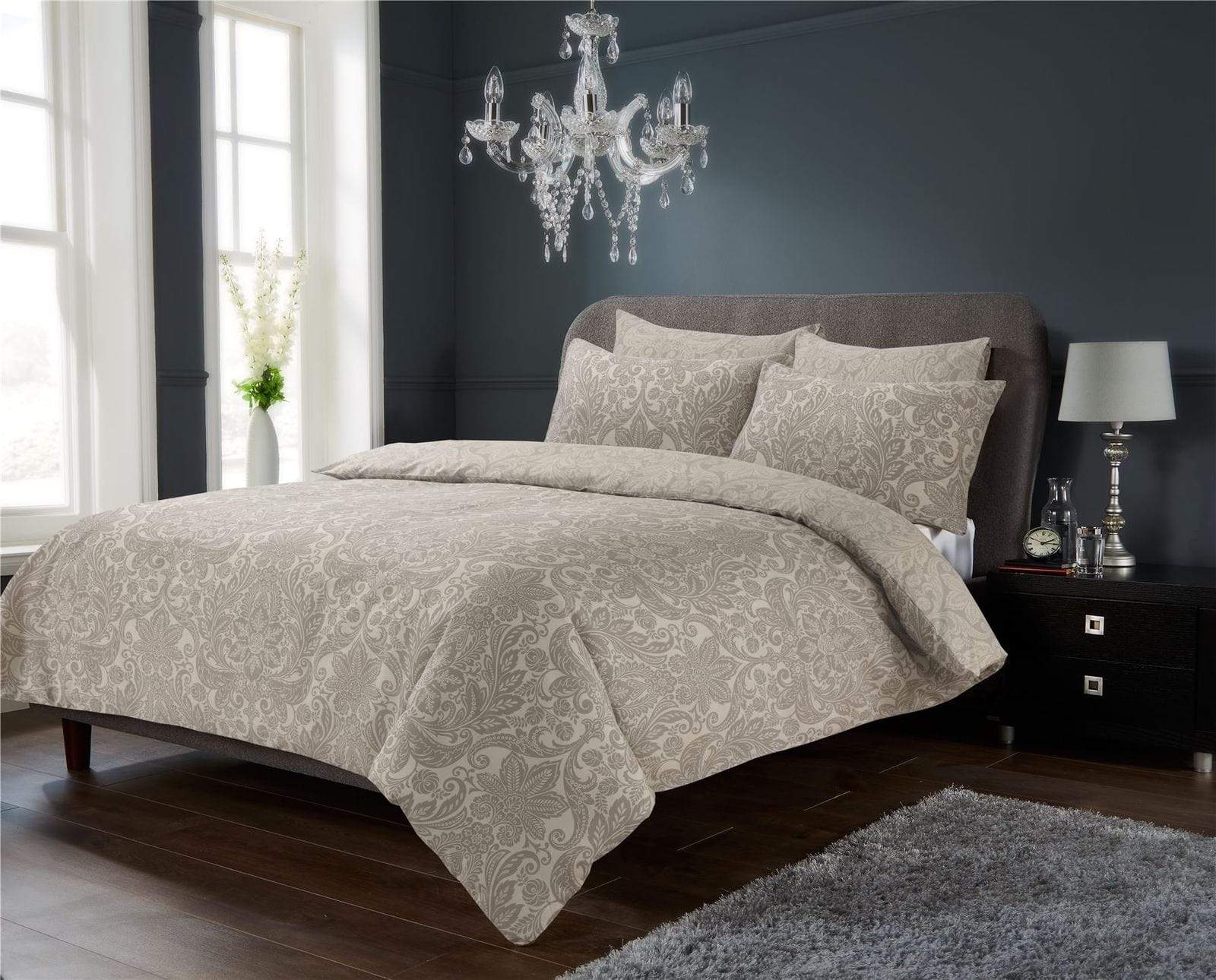 OLIVIA ROCCO Duvet Cover SINGLE / NATURAL Chantilly Duvet Set Wholesale Manchester UK