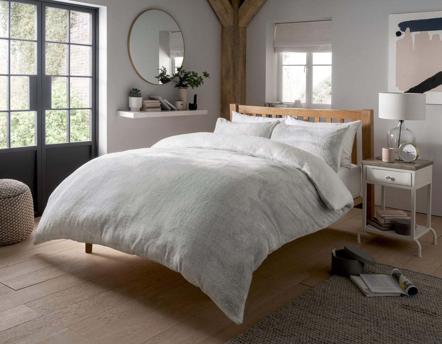 OLIVIA ROCCO Duvet Cover SINGLE Shimmer Teddy Fleece Reversible Duvet Set Wholesale Manchester UK