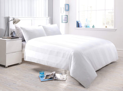 OLIVIA ROCCO Duvet Cover SINGLE / WHITE Waffle Stripe Duvet Set Wholesale Manchester UK