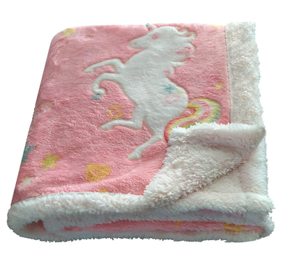 OLIVIA ROCCO Duvet Cover THROW Rainbow Unicorn Glow In The Dark Teddy Duvet Set Wholesale Manchester UK