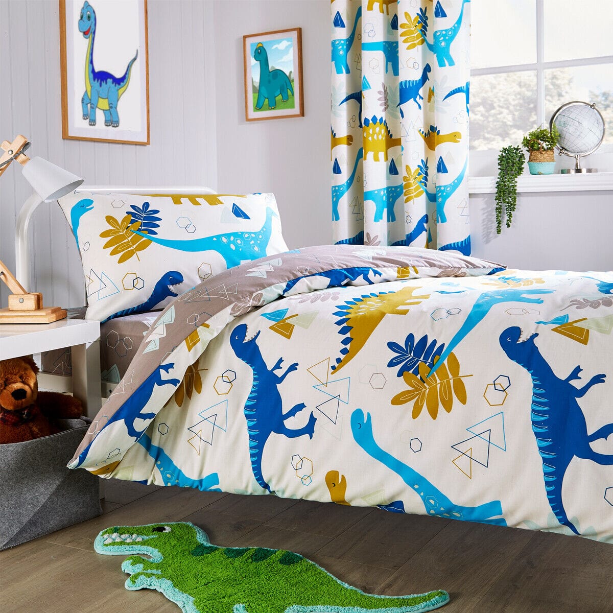 OLIVIA ROCCO Duvet Covers SINGLE DUVET SET Dinosaur Kids Duvet Set Wholesale Manchester UK
