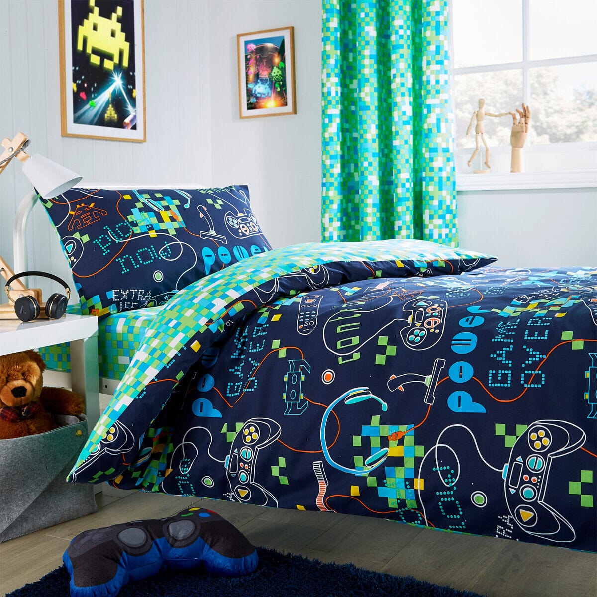 OLIVIA ROCCO Duvet Covers SINGLE DUVET SET Gamer Kids Duvet Set Wholesale Manchester UK