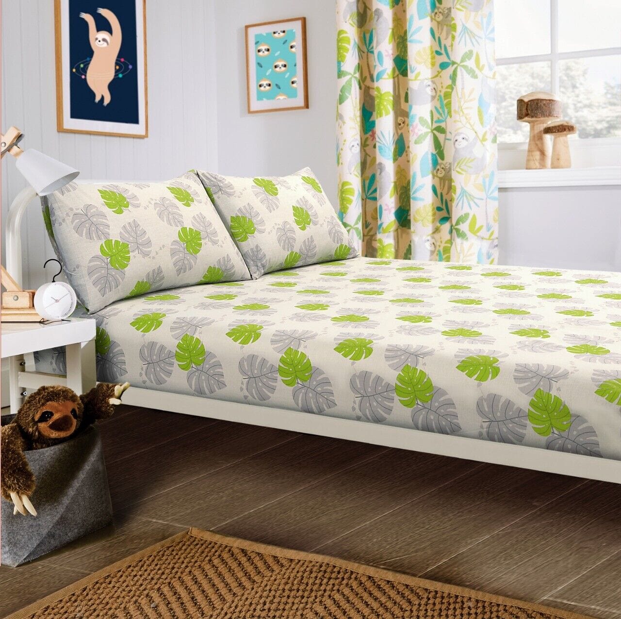 OLIVIA ROCCO Duvet Covers SINGLE SHEET SET Lazy Sloth Kids Duvet Set Wholesale Manchester UK