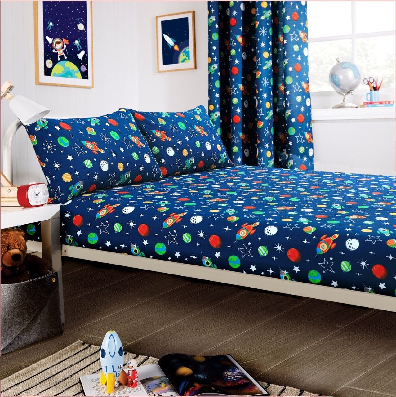 OLIVIA ROCCO Duvet Covers SINGLE SHEET SET Space Explorer Kids Duvet Set Wholesale Manchester UK