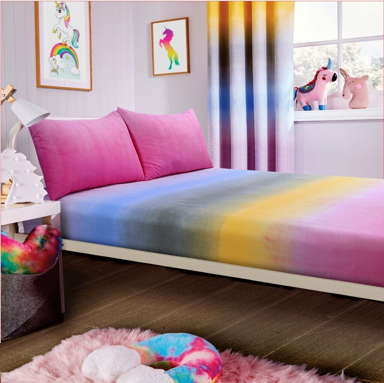 OLIVIA ROCCO Duvet Covers SINGLE SHEET SET Unicorn Rainbow Kids Duvet Set Wholesale Manchester UK