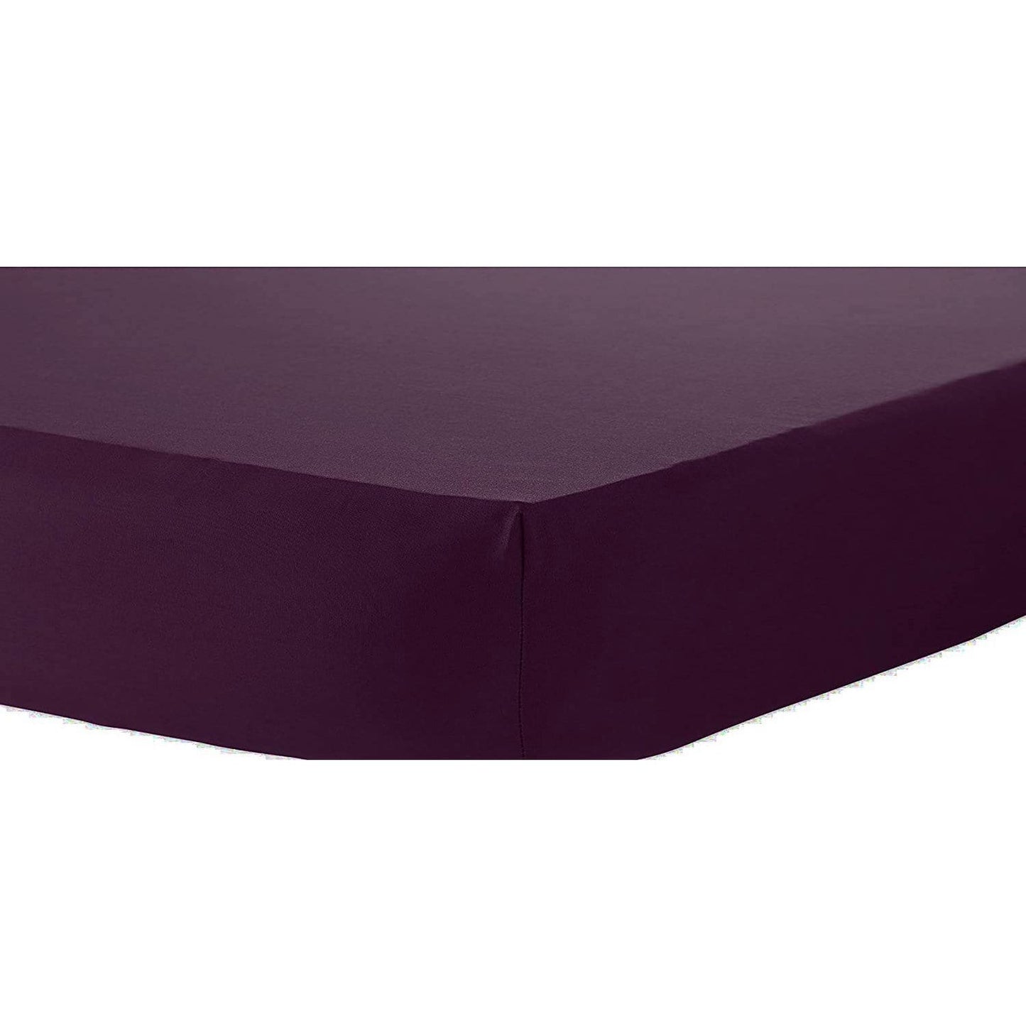 OLIVIA ROCCO Fitted Sheet SINGLE / PLUM Percale Fitted Sheet Wholesale Manchester UK